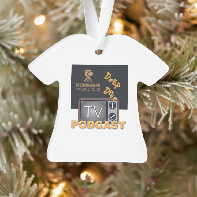 Korman Productions Deep Dive TV Podcast Ornament (Baum)