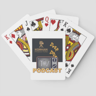 Korman Productions Deep Dive TV Podcast Spielkarten