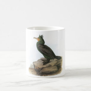 Kormoran Doppelt-mit Haube durch Audubon Kaffeetasse