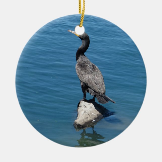 Kormoran Keramik Ornament (Vorne)