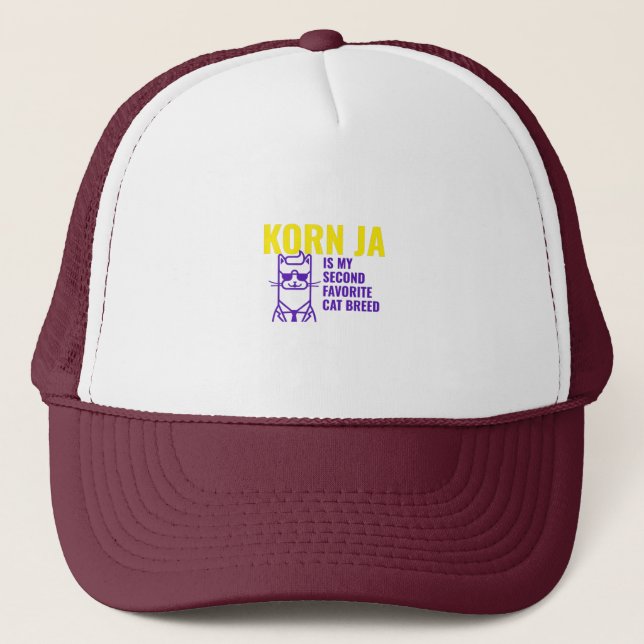 Korn Ja favorite cat breed Truckerkappe (Vorderseite)
