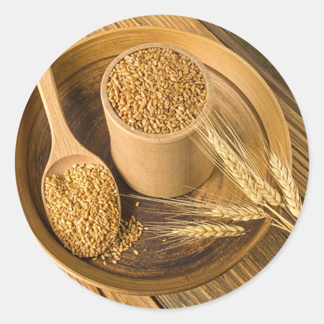 Korn Runder Aufkleber (Vorderseite)