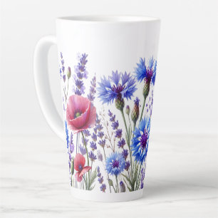 Kornblumen Aquarell Wildblumen Schön Milchtasse