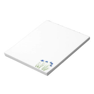 Kornblumen Blaue Blumen Aquarell Wildblume Notizblock