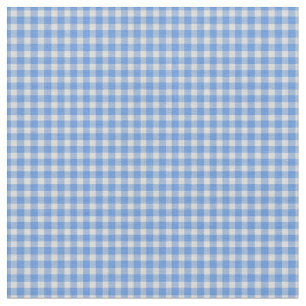 Kornblumenblau Gingham Karomuster  Stoff