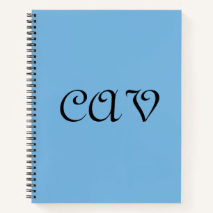 Kornblumenblau notizbuch