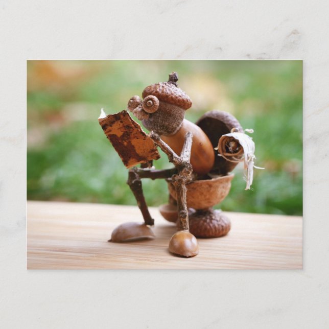 Kornelf auf der Toilette Postkarte (Vorderseite)