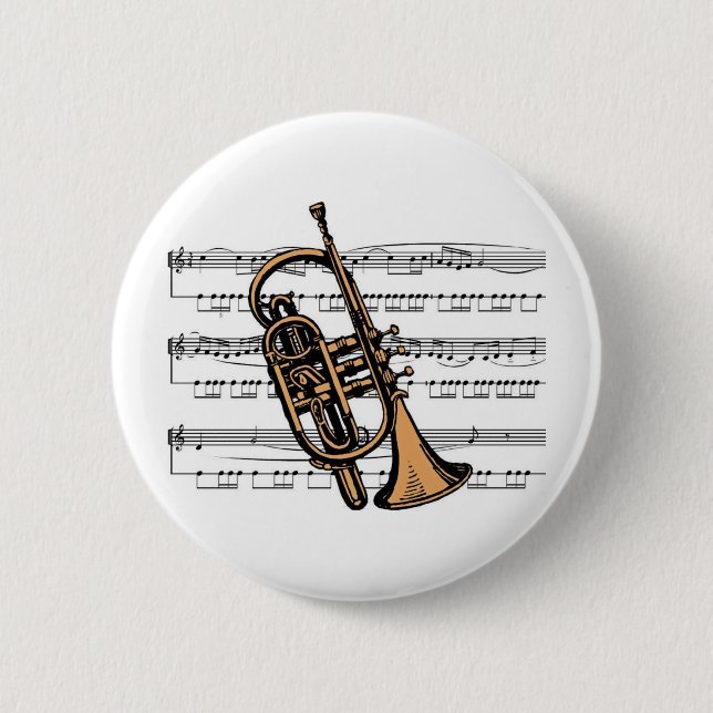 Kornettmusical 08 B Button (Vorderseite)