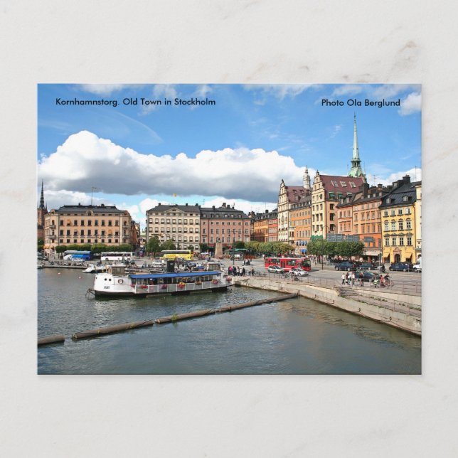 Kornhamnstorg. Altstadt auf Lager... Postkarte (Vorderseite)