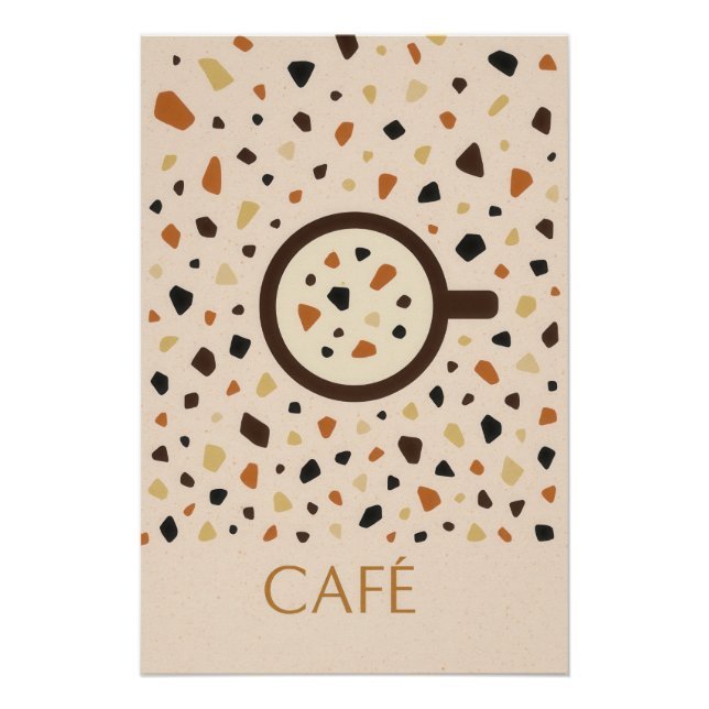 Körniger Kaffee Poster (Vorderseite)