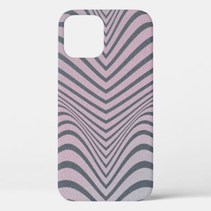 Körniger psychedelischer Hintergrund. Zebrastreife Case-Mate iPhone Hülle