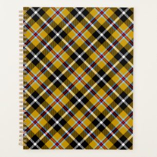 Kornische Nationaltartan Gelb-Schwarz Karo Planer