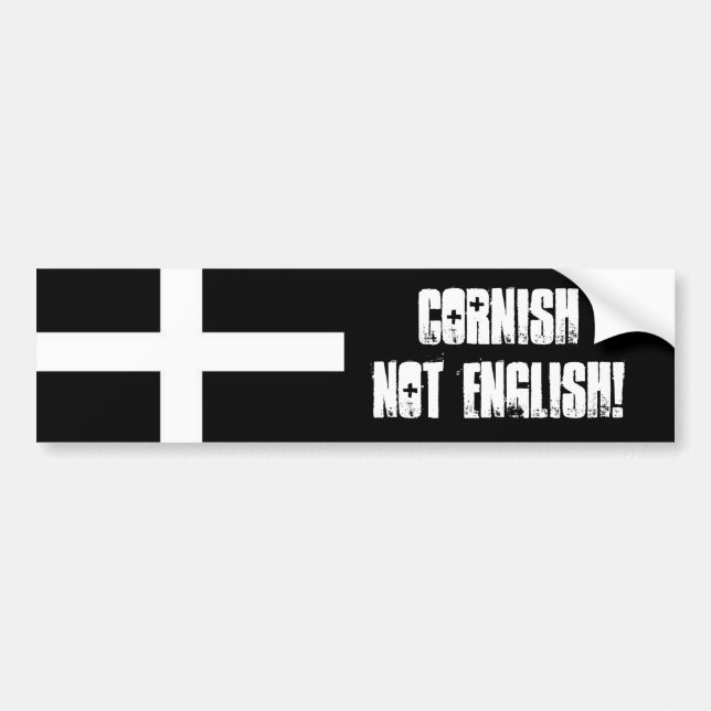 "Kornische nicht englische!" Autoaufkleber (Vorne)