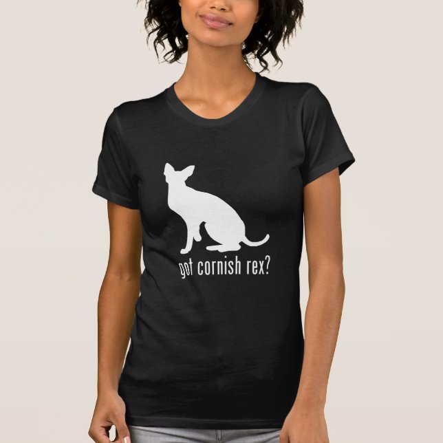 Kornische Rex Katze T-Shirt (Vorderseite)