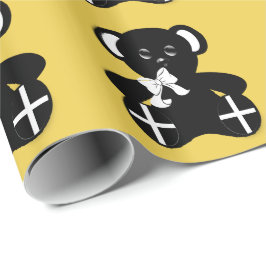Kornischer Flaggen-Teddybär Geschenkpapier