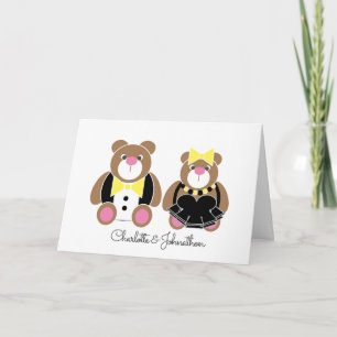 Kornischer Hochzeit- oder Jubiläumsbär Karte