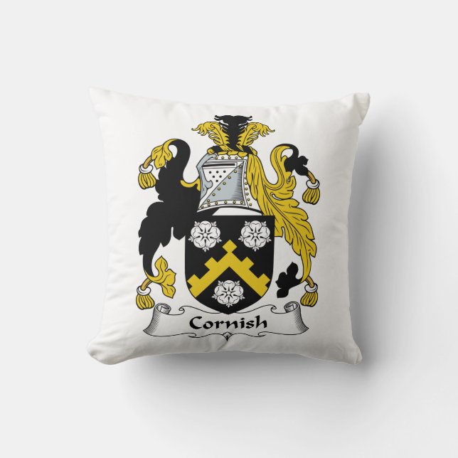 Kornisches Familienwappen Kissen (Vorderseite)