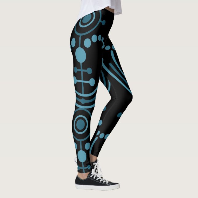 Kornkreis Piktogramm / Piktogramm des Kulturkreise Leggings (Rechts)