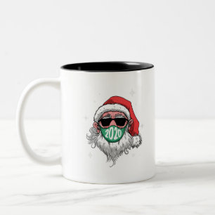 Koronavirus Gesichtsmaske santa claus 2020 Zweifarbige Tasse
