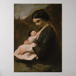 Korot - Mutter und Kind Poster