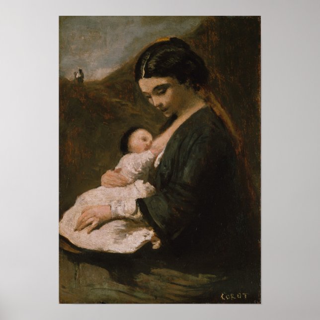 Korot - Mutter und Kind Poster (Vorne)