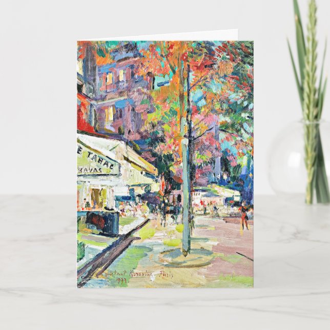 Korovin - Parisian Street Scene Karte (Vorderseite)