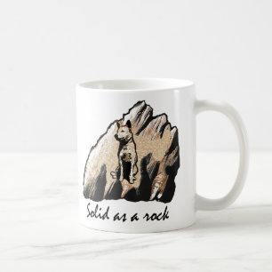 Körper als Felsen linkshändig Kaffeetasse