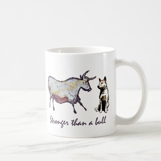 Körper als Felsen, stärker als ein Stier Kaffeetasse (Rechts)