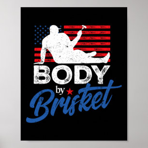 Körper Durch Brisket Bbq Lustiger Körper Poster