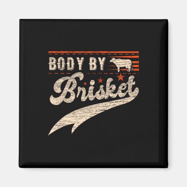 Körper Durch Brisket Bbq  Magnet (Vorne)