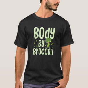 Körper Durch Brokkoli Vegetarisch Gemüse Veggies V T-Shirt
