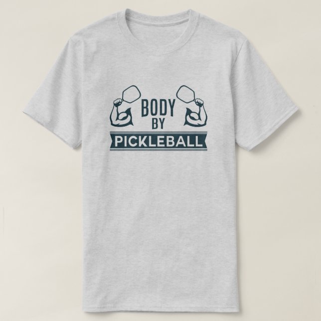 "Körper durch Pickleball" Shirt (Design vorne)