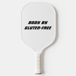 Körper mit glutenfreiem weißem Griff, weiß Pickleball Schläger