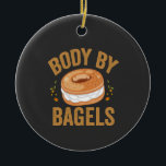 Körper von Bagels Funny jüdisch Hanukkah Donut Ges Keramik Ornament<br><div class="desc">hanukkah,  passover, jiddisch, chanukah, jüdisch, menorah, jew, gift, Geburtstag, Bagel</div>