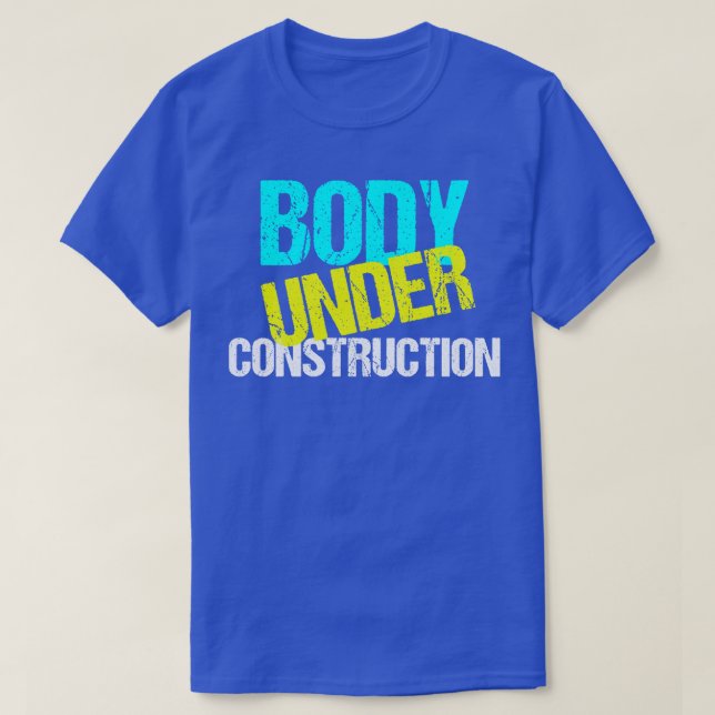 Körperbau Funny Dercise Diet T-Shirt (Design vorne)