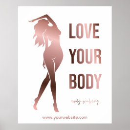 Körperbildhauerkörper, die den Wellness-Center prä Poster