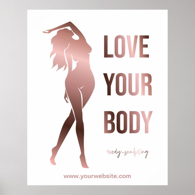 Körperbildhauerkörper, die den Wellness-Center prä Poster (Vorne)