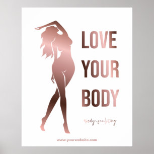 Körperbildhauerkörper, die die Fitness des Wellnes Poster