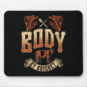 Körperchen nach Brisket Grillen Grill Grill Barkya Mousepad