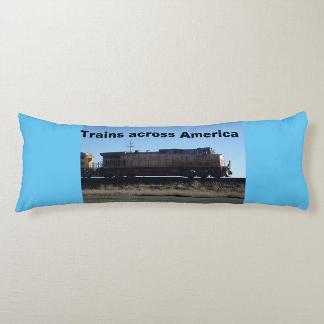 Körperkissenbahn in ganz Amerika Seitenschläferkissen (Vorderseite)