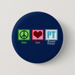 Körperliche Therapie-Blau Button