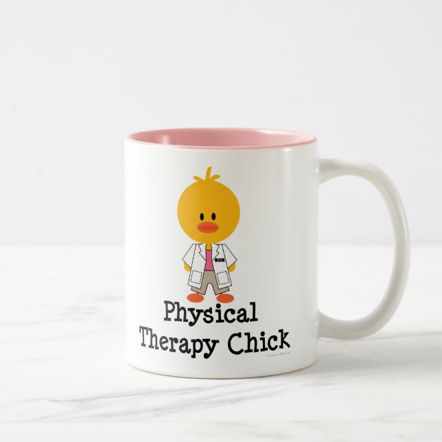 Körperliche Therapie-Küken-Tasse Zweifarbige Tasse (Rechts)