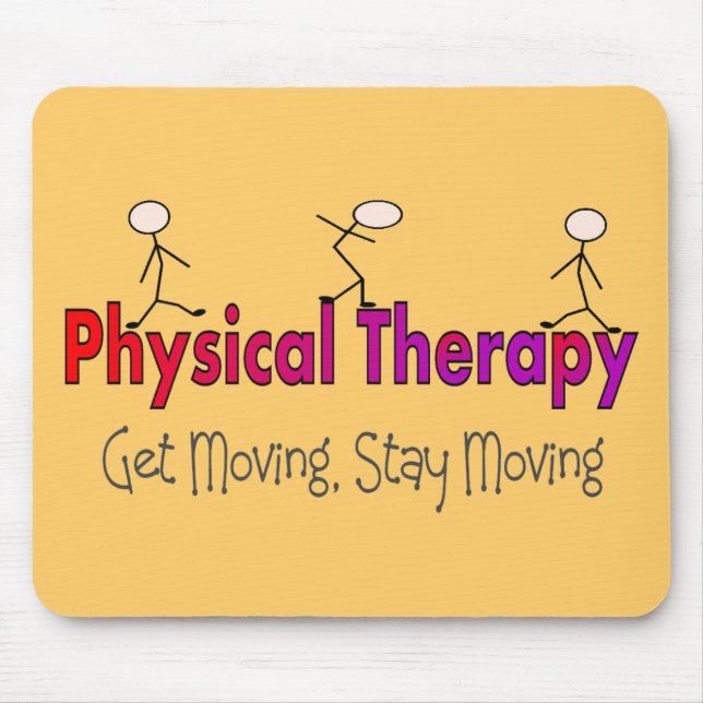 Körperliche Therapie-Stock-Leute-Entwurf Mousepad (Vorne)