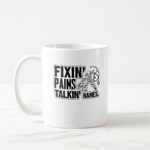 Körperlicher Therapeut Fixin schmerzt Tasse