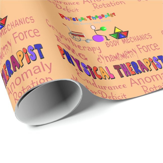 Körperlicher Therapeut-Geschenk-Verpackungs-Papier Geschenkpapier (Rolleneckpunkt)