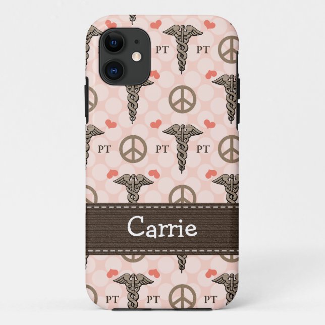 Körperlicher Therapeut PintCaduceus Case-Mate iPhone Hülle (Rückseite)
