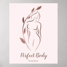 Körpermodellierung Wellness Kosmetik Schönheitspfl Poster