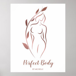 Körpermodellierung Wellness Kosmetik Schönheitspfl Poster