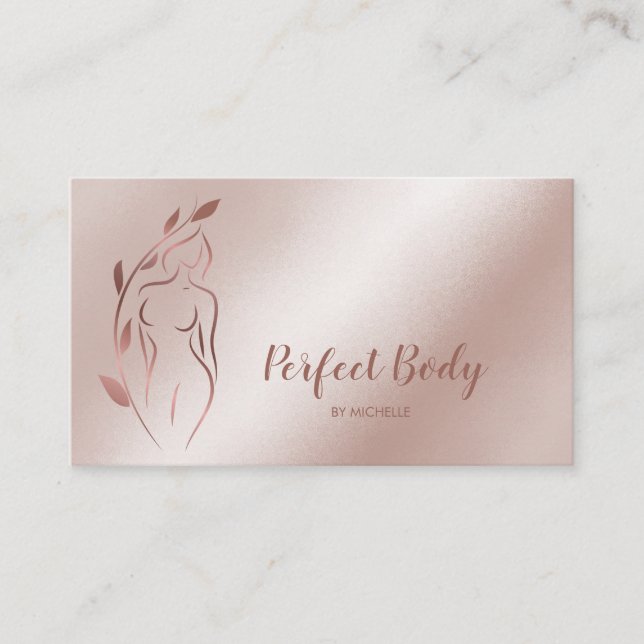 Körpermodellierung Wellness Kosmetik Schönheitspfl Visitenkarte (Vorderseite)