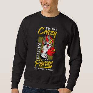 Körperpiercing-Pistole Dermale Piercing-Implantate Sweatshirt